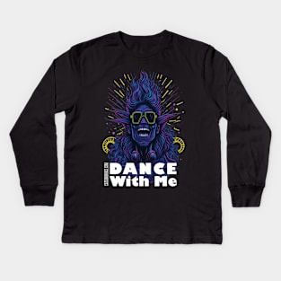 Techno T-Shirt - Dance with Me - Catsondrugs.com - Techno, rave, edm, festival, techno, trippy, music, 90s rave, psychedelic, party, trance, rave music, rave krispies, rave flyer T-Shirt T-Shirt T-Shirt Kids Long Sleeve T-Shirt